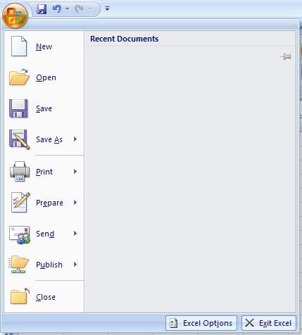 Hit enter to complete the rename process Office Fluent user interface In Excel 2007, the new Office Fluent user interface replaces the traditional menus and toolbars from previous