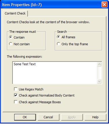 16 Content Checks Content Checks are a kind of Assertion Check that examines the content of the web page in the browser to see if it contains particular text that you specify. 16.