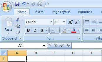 At blank Excel screen, press New button to start new blank