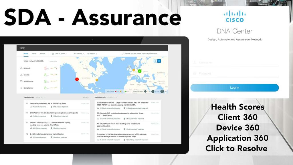 SDA Assurance * * Roadmap 2017 Cisco and/or its