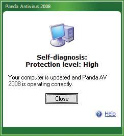 > Self-diagnosis and scanning Now it is time to carry out a self-diagnosis (an analysis of the program status), which will tell you the status of your computer's protection. To do this: 1.