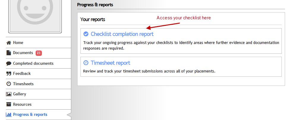 Progress and Reports You can see detailed reports on your progress by