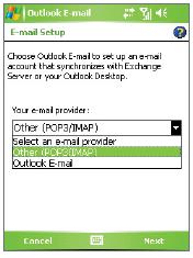 16 6. E-posti kasutajakontode seadistamine E-posti seadistusviisard hõlbustab ja lihtsustab teil seadme Outlook e-posti ja POP3/IMAP4 kasutajakontode seadistamist.