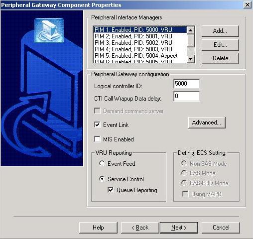 20 VRU PG Installation Options 5.1. Installation Options Following are the installation options available in the VRU PG: 5.2. MIS Enabled checkbox Figure 2: Installation Options MIS is used to transfer the call variables between an ACD and associated EDF/CRI VRU.