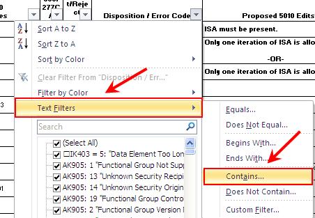How to Look Up Error Codes Using the CMS 5010 Spreadsheet Locate your error codes in the STC segment or reported on