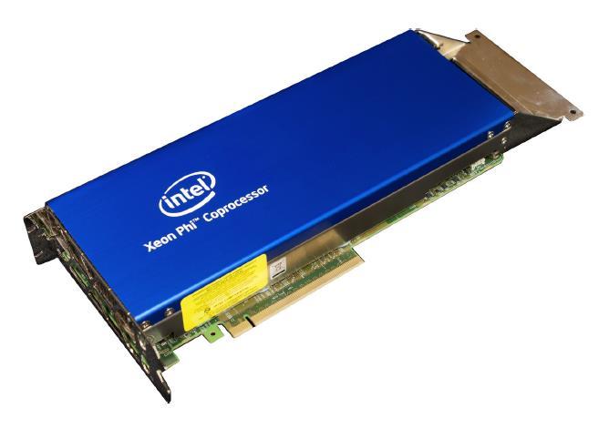 Intel Xeon Phi coprocessor (accelerator) (parameters for Xeon Phi 7120P) Add-on to CPU-based system PCI express (6.66 ~ 6.