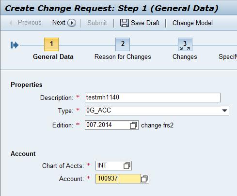 Choose a change request type which allows only the processing of a single entity (the definition of