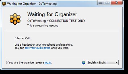 Before a session 1. To test your connection from a computer or mobile device, join the test session using the following URL: https://www3.gotomeeting.com/join/406552062. 2.