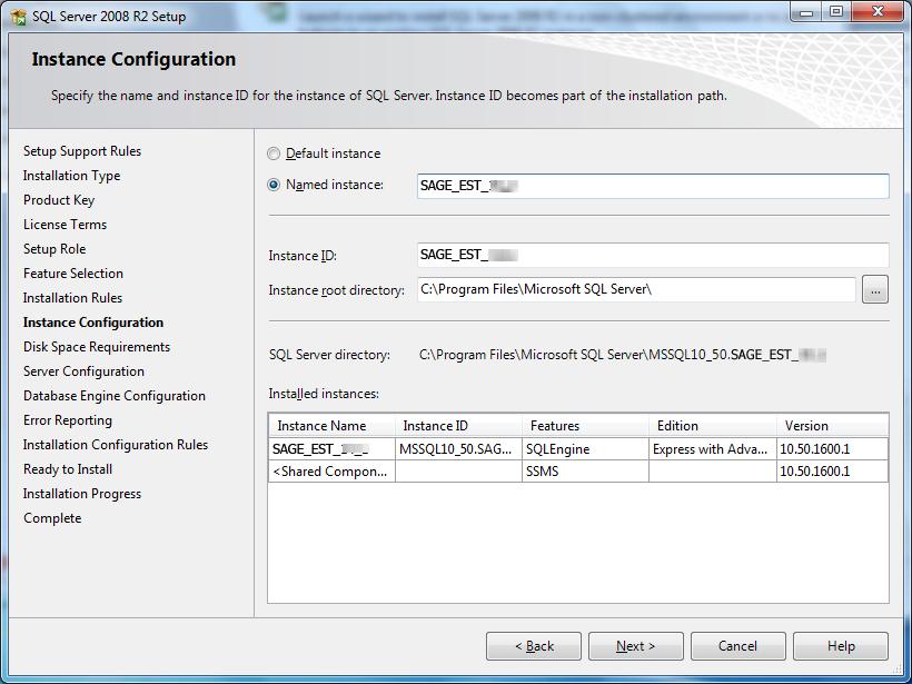 Appendix A SQL Server Instance Settings You must use a named instance. You can give the instance any name you want.