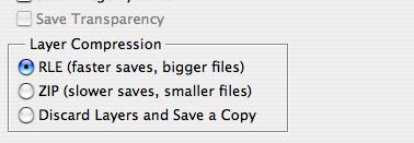 Be sure the following Options are selected: Append File Extension: Always and check Use Lower Case and Ask Before Saving Layered TIFF files. Click OK.