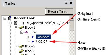 OpenSorter User s Guide Displaying Data for Sorting To display a dataset in the tabbed window, expand the tree structure to reveal the desired data set then double-click to select it.