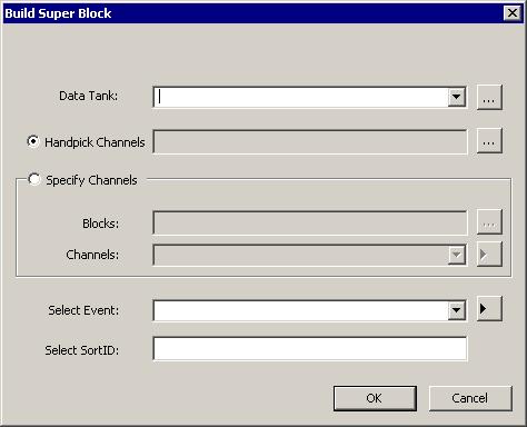 OpenSorter User s Guide SuperBlock: Concatenating Data from Multiple Sets OpenSorter has the ability to concatenate data from different data sets within a tank and then sort based on the concatenated