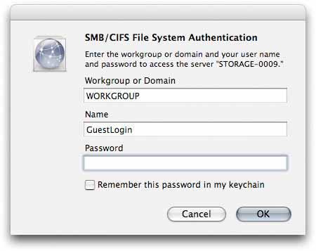 If a password has been set, enter it, otherwise leave the password field empty and click OK to mount the drive on your