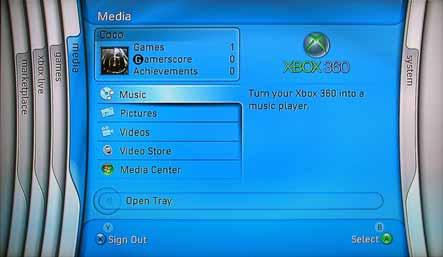 5.3 Xbox 360 UPnP Media Server The UPnP AV server of the LAN disk is designed only for the Xbox 360 video console from Microsoft and it s only possible to share photos and music files.