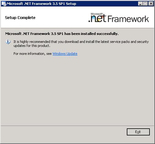 3. When the installation process has completed, the Setup Complete page of the setup window is