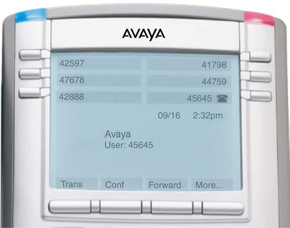 Additional phone features Avaya 1140E IP Deskphone Office phone. All the features appear as they do on your Office Avaya 1140E IP Deskphone.