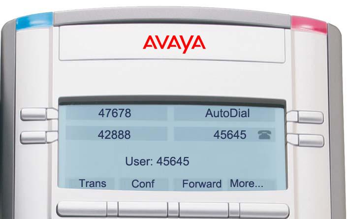 Additional phone features Figure 28: Logged in to an Avaya 1140E IP Deskphone using an Avaya 1120E IP Deskphone Figure 29 shows an Avaya 2050 IP