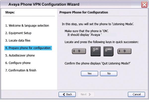 Virtual Private Network Figure 14: Prepare Phone for Configuration window 11. Power on your IP Deskphone.