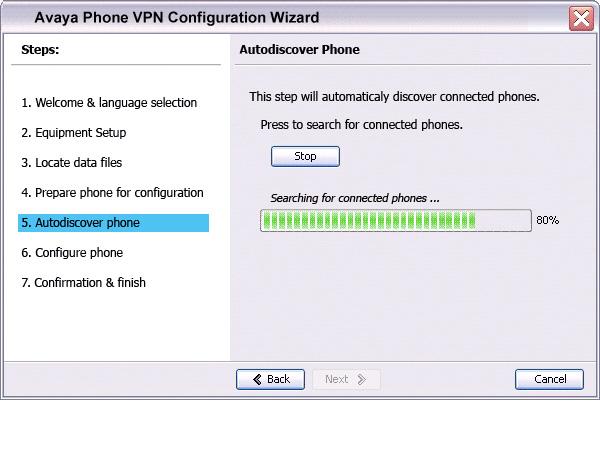 Virtual Private Network Figure 19: Autodiscover Phone window 16. Click Next.