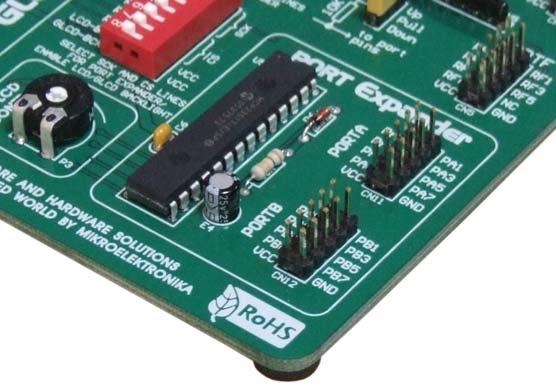 PORT EXPANDER The MCP23S17 device family provides 16-bit, general purpose parallel I/O exopansion for SPI applications.
