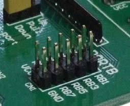 Reset R7 Microcontroller s pins are routed to various peripherals as illustrated in Fig. 6.