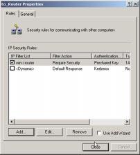 router is select and deselect the Use Add Wizard check box.