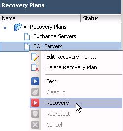 This means that when testing a recovery plan, any tests, changes, or updates can be performed on the recovered virtual machines, because they will later be discarded when the test recovery plan