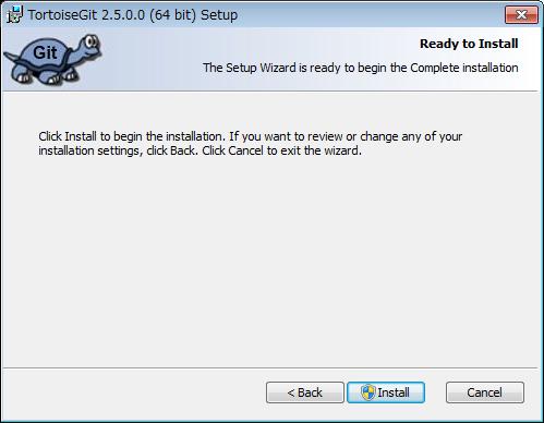 7. Click the Next button. The Ready to Install dialog box is displayed. 8. Click the Install button.