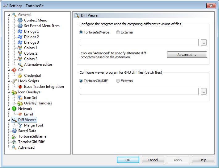 5.7 Additional Setting for TortoiseGit In TortoiseGit, add settings to enable graphical comparison of Sysmac