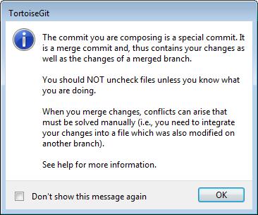 This dialog box is displayed in order to call attention for the conflict occurred when