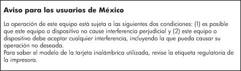 Notice to users in Mexico Notice to users in Japan Notice