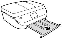 b. Carefully turn the printer on its side to expose the bottom of the printer. c. Check the gap in the printer where the input tray was.