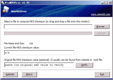Windows Users : There are many MD5 checksum software for Windows. The example that we are going to use is from winmd5.com.