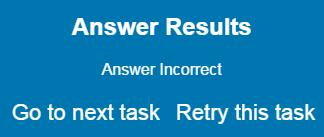 Indicates the number of attempts you have to answer the question or complete the task. Displays when you use training.