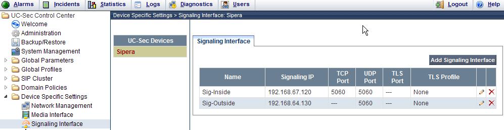 Select Add Media Interface a) Name: Sig-Outside b) Media IP: 192.168.64.130 (Avaya SBCE external address toward AT&T) c) UDP Port: 5060 6. Click Finish 8.5.4. Endpoint Flows To Session Manager 1.