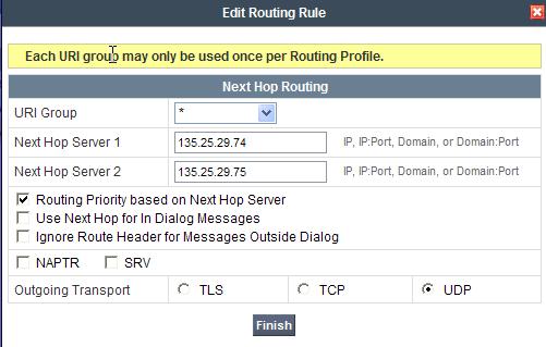 12.3. Step 3: Configure End Point Flows SIP_Trunk_backup 1. Select Device Specific Settings from the menu on the left-hand side 2. Select Endpoint Flows 3. Select the Server Flows Tab 4.