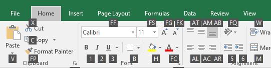 If you now type in A+L, your text in the current cell will become left aligned.
