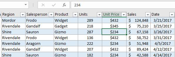 The table you created is very dynamic. If you add any information to the bottom of the data series, Excel will automatically format the cells the same as the rest of your table.