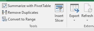 Another neat feature is that when you are in your table and scroll to a point where your header row is no longer visible, Excel will change the name of the column letter to the header row name.