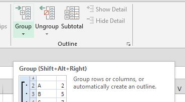 Grouping Rows and Columns Worksheets with a lot of data can look overwhelming and become difficult to read.