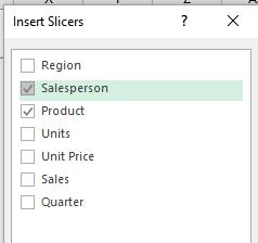 filtered report. You can create a Slicer(s) by: 1. Click anywhere in your PivotTable or PivotChart. 2.
