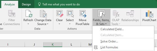 Creating a Calculated Field A Calculated Field allows you to create a new field in your PivotTable Fields that performs a calculation on the sum of other pivot fields.