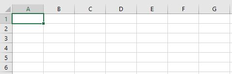 6. Rows, Columns & Cells Rows are number on the left-hand side and columns are lettered on the top.