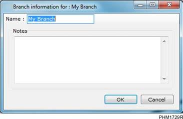 PC Application Installation (continued) 3. Edit the information for the item as needed and click the OK button.