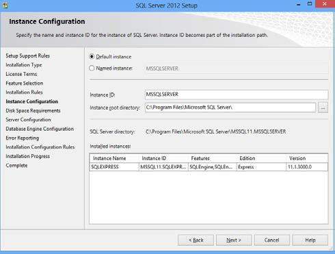 then click the Next button.the Instance Configuration page appears. PHM1580R 6.