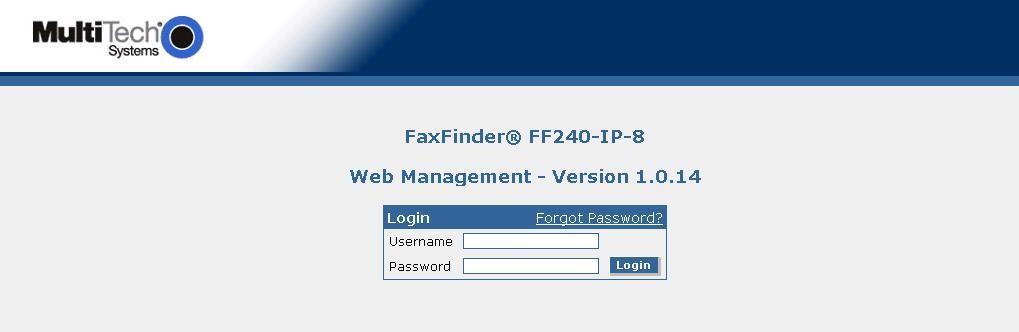 6. Configure Multi-Tech FaxFinder IP This section provides the procedures for configuring Multi-Tech FaxFinder IP.
