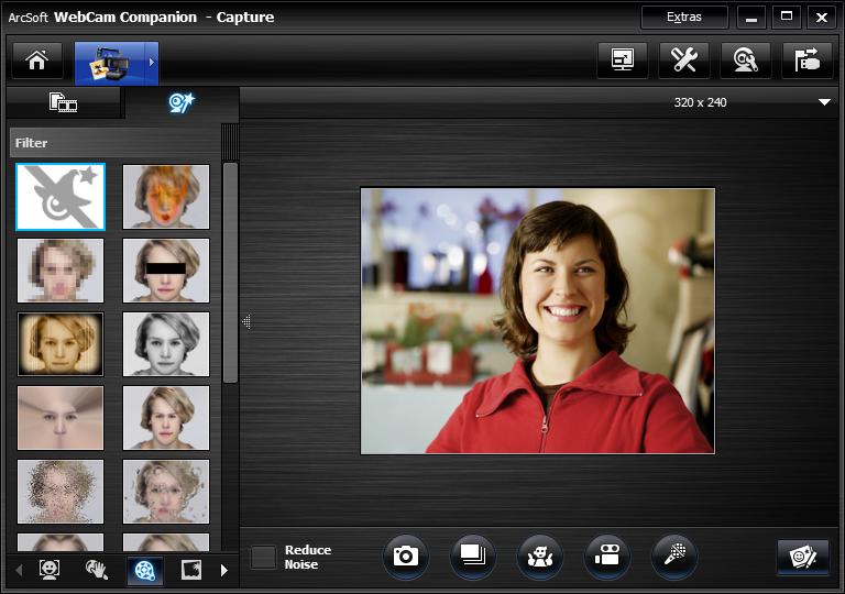 Applying effects to a video or picture Many of the ArcSoft Magic-i Visual Effects features are integrated into ArcSoft WebCam Companion, so that you can continue to enjoy the effects you use in your