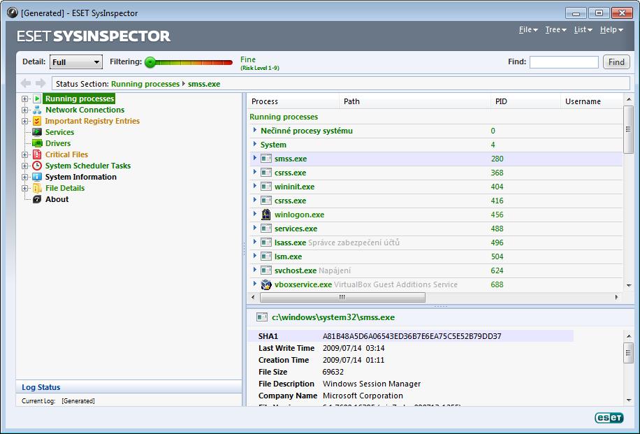 5.5.1.1 Starting ESET SysInspector To start ESET SysInspector, simply run the SysInspector.exe executable you downloaded from ESET's website.