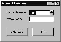 Audits Creating a Manual Audit Occasionally you may need to add audit information manually in the Management Software.