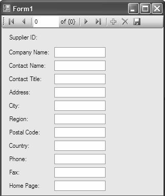 Figure 4-15 A Details view user interface. In some data-driven applications, users need to see primary key data.